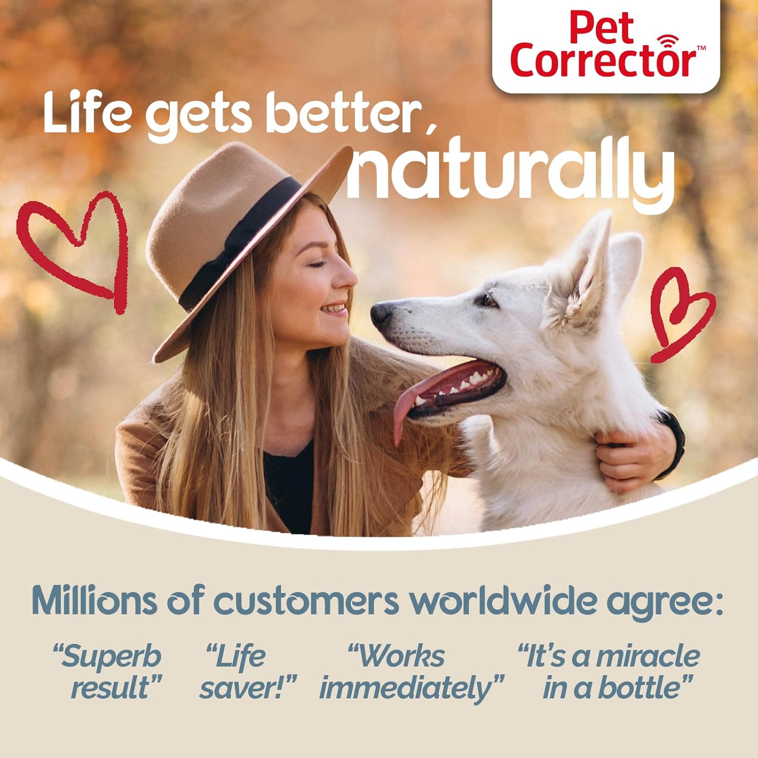 Pet Corrector Dog Trainer Twin Pack - Stops Barking, Jumping Up, Place Avoidance, Food Stealing, Fights & Attacks. Help stop unwanted dog behaviour. Easy to use, safe, humane, and effective (30ml)
