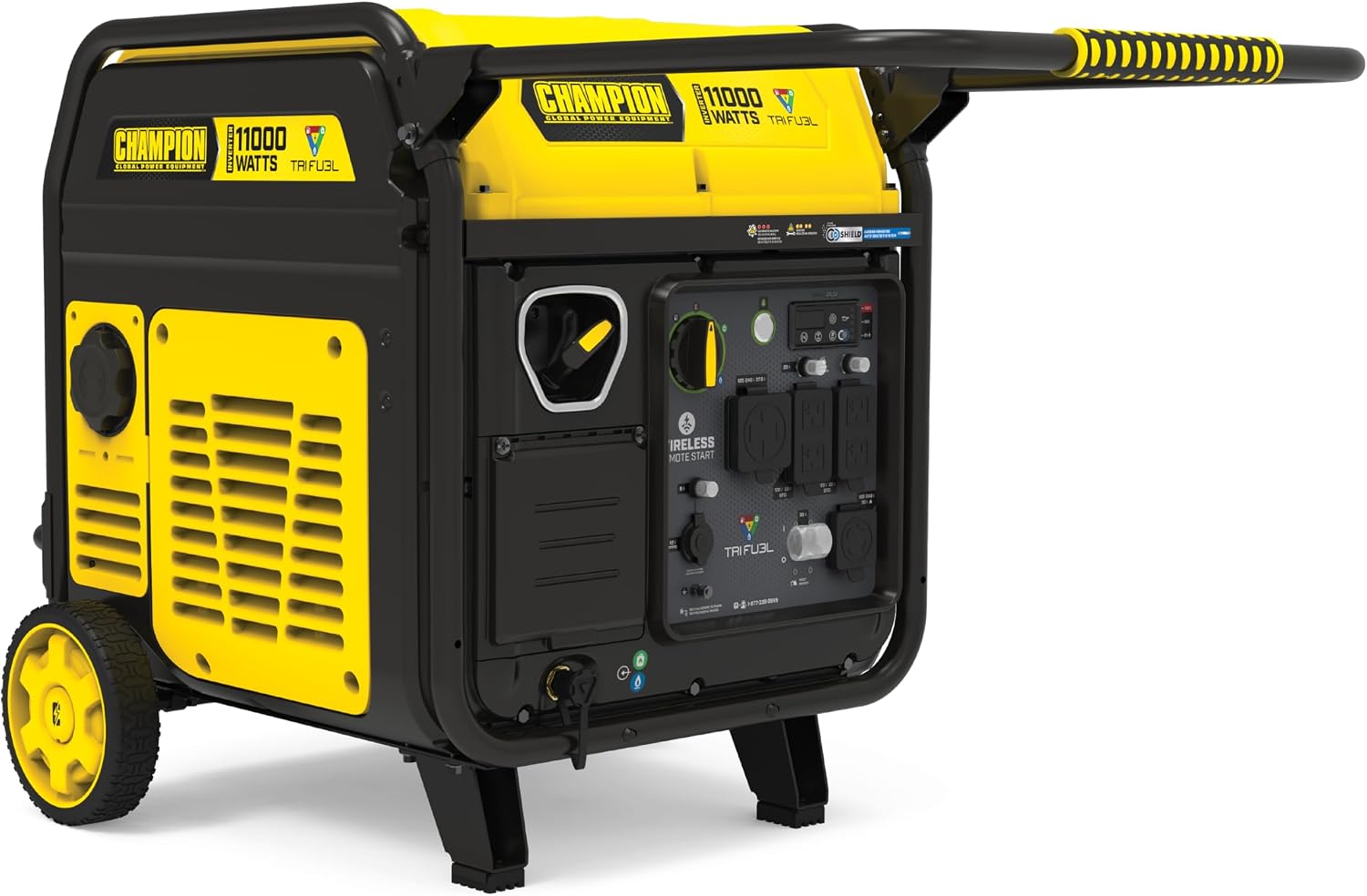 Champion Power Equipment 11,000-Watt Wireless Remote Start Tri Fuel Home Backup Portable Inverter Generator with Quiet Technology and Free 3-Year Warranty