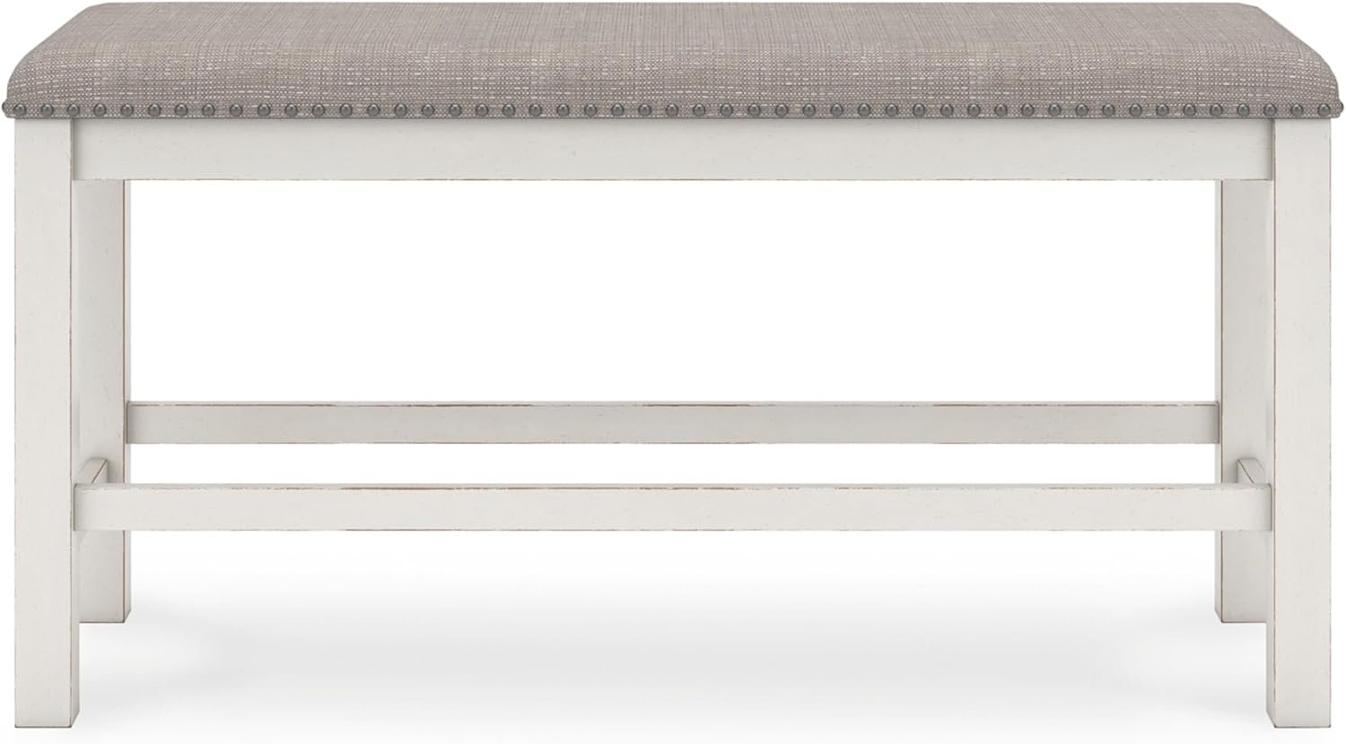 Signature Design by Ashley Robbinsdale 49" Counter Height Dining Bench, Antique White