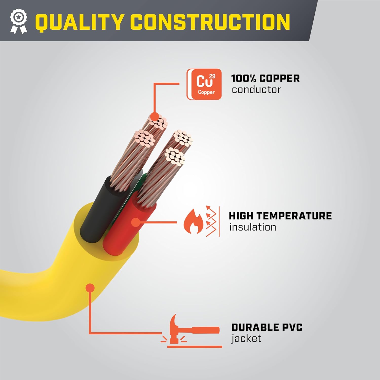 Champion Power Equipment 2 ft. 30A 250V Generator Adapter Cord