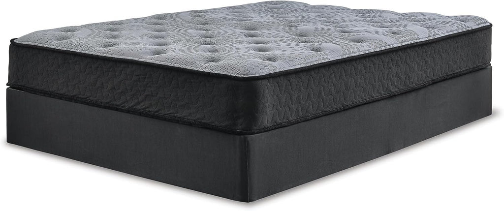 Signature Design by Ashley Queen Size Comfort Plus Hybrid Mattress with Memory and Quilt Foam, Wrapped Coils, Fiberglass-Free, 10-Year Warranty, 10" Height