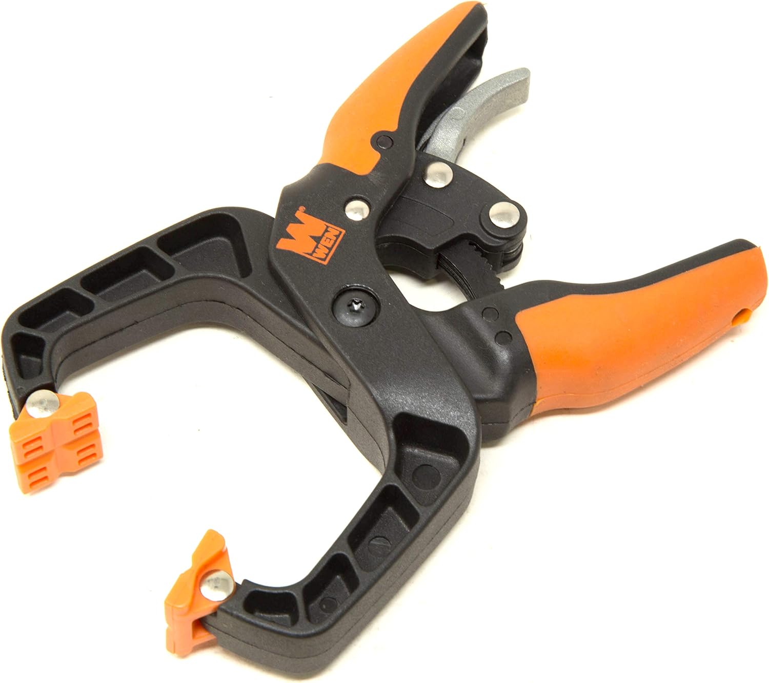 WEN CLH151 Quick-Release Ratcheting Hand Clamps with 1.5-Inch Jaw Opening and 1.5-Inch Throat, 4 Pack