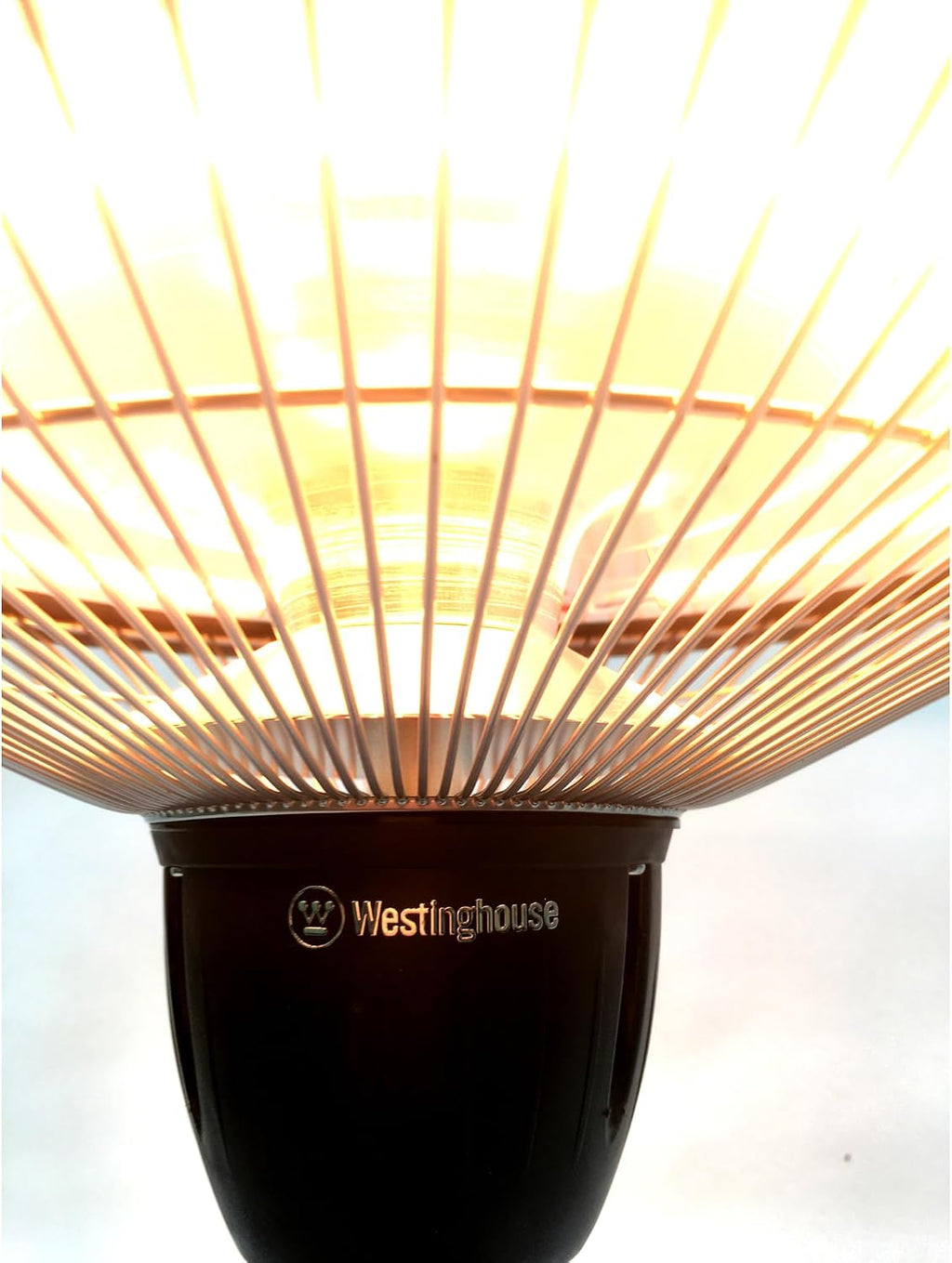 Westinghouse Table Top Outdoor Electric Patio Heater with Aluminum Reflector, Water Resistant, Auto Shut Off Tip Over Switch & Overheat Protection, Infrared Heater for Balcony, Backyard, Deck, & More