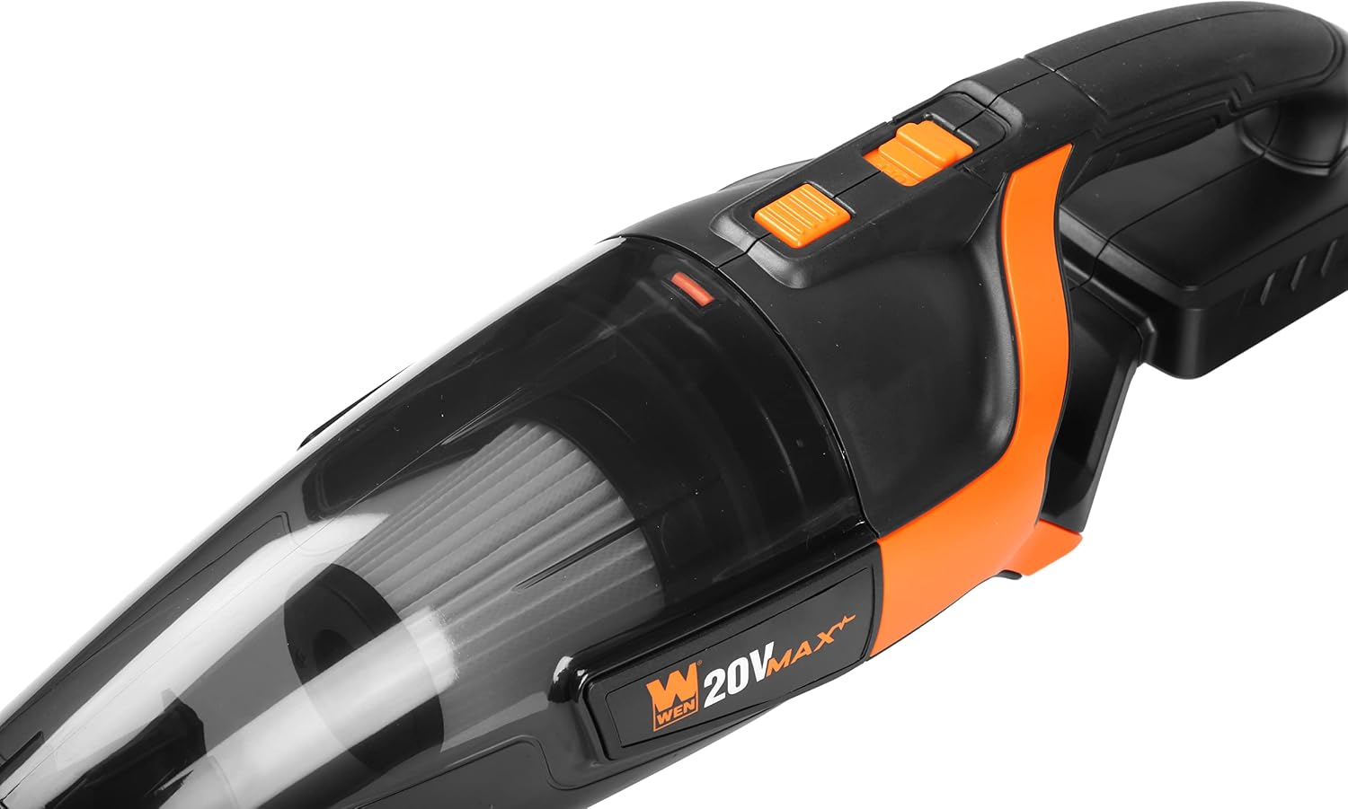 WEN Cordless Vacuum Cleaner, Handheld with 20V Max 2.0 Ah Lithium-Ion Battery and Charger (20861)