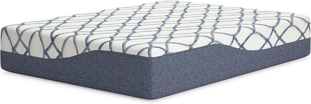 Signature Design by Ashley 14 Inch Chime Elite 2.0 Ultra Plush Green Tea Memory Foam Mattress for Cool Sleep and Pressure Relief, King, Fiberglass-Free, Mattress In A Box