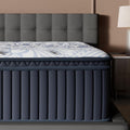 Signature Design by Ashley Plush Luxe 2.0 15 Inch Breathable Gel Latex Memory Foam Hybrid Mattress with Edge Support for Cool Sleep and Pressure Relief, Queen, Fiberglass-Free, Mattress in A Box