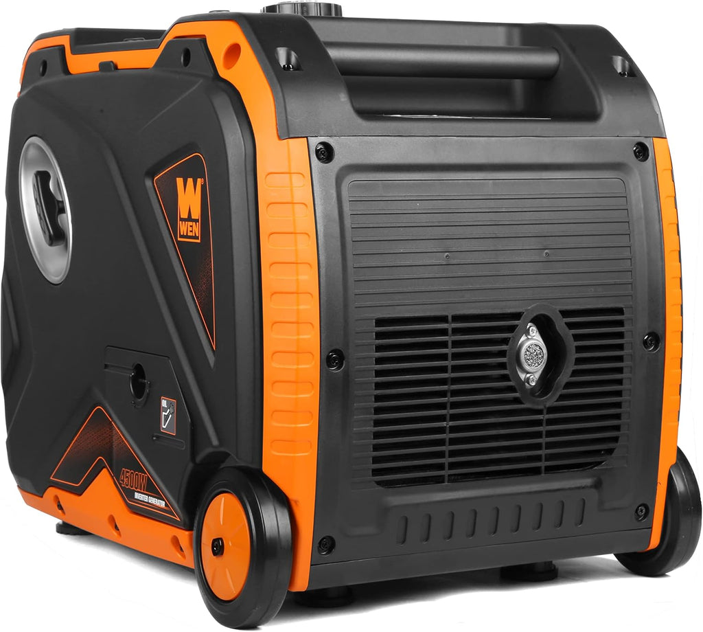 WEN 56450iX Dual Super Quiet 4500-Watt RV-Ready Portable Inverter Generator with Fuel Shut-Off and CO Watchdog Black