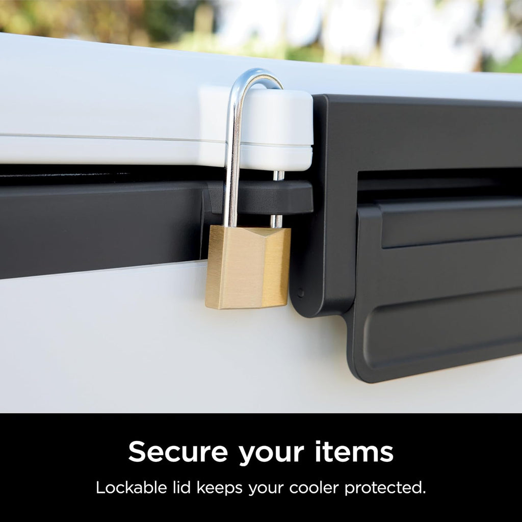 Ninja FrostVault 30qt Hard Cooler with Dry Zone | Integrated Fridge-Temp Dry Storage Drawer | Premium Heavy-Duty Insulated Cooler | Keeps Ice Cold for Days | Halocline Green | FB131TL