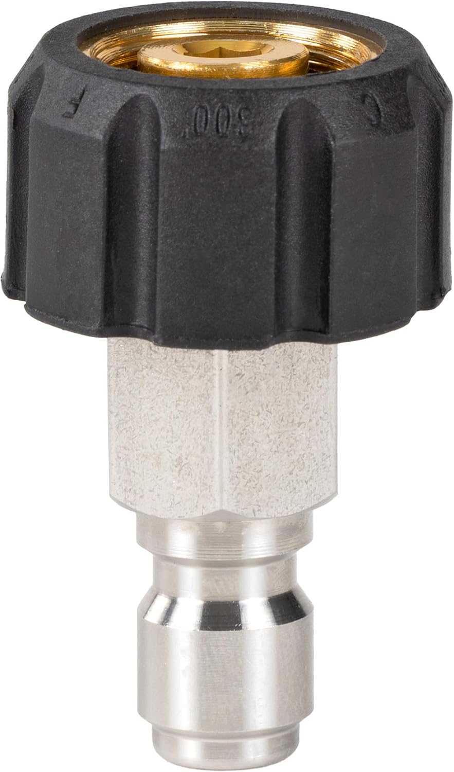 Westinghouse Heavy-Duty 3/4" GHT to M22-14MM Quick-Connect Fitting For Pressure Gun to Pressure Washer Hose