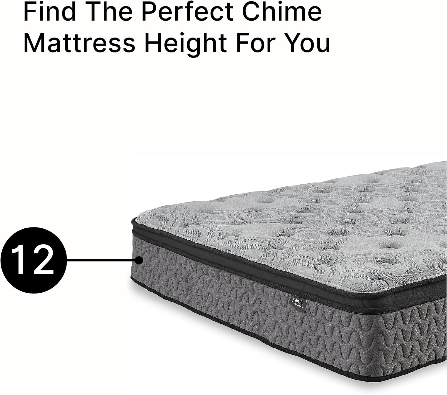 Signature Design by Ashley Augusta2 Queen Mattress in a Box, Firm Euro Pillow Top Memory Foam Mattress, 12 Inch Wrapped Coil Support, Cooling Gel for Queen Size Bed