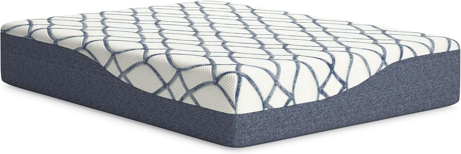 Signature Design by Ashley 14 Inch Chime Elite 2.0 Ultra Plush Green Tea Memory Foam Mattress for Cool Sleep and Pressure Relief, King, Fiberglass-Free, Mattress In A Box