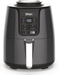 Ninja Air Fryer | 4 QT Capacity | 4-in-1 Roast, Crisp, Roast, Reheats, & Dehydrates | Dishwasher Safe Parts | 105°F-400°F | Includes 20 Easy & Healthy Recipes | 1550 watt | Grey | AF101