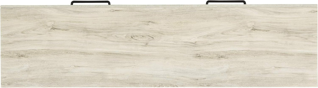 Signature Design by Ashley Cambeck Farmhouse Industrial 6 Drawer Dresser, Whitewash