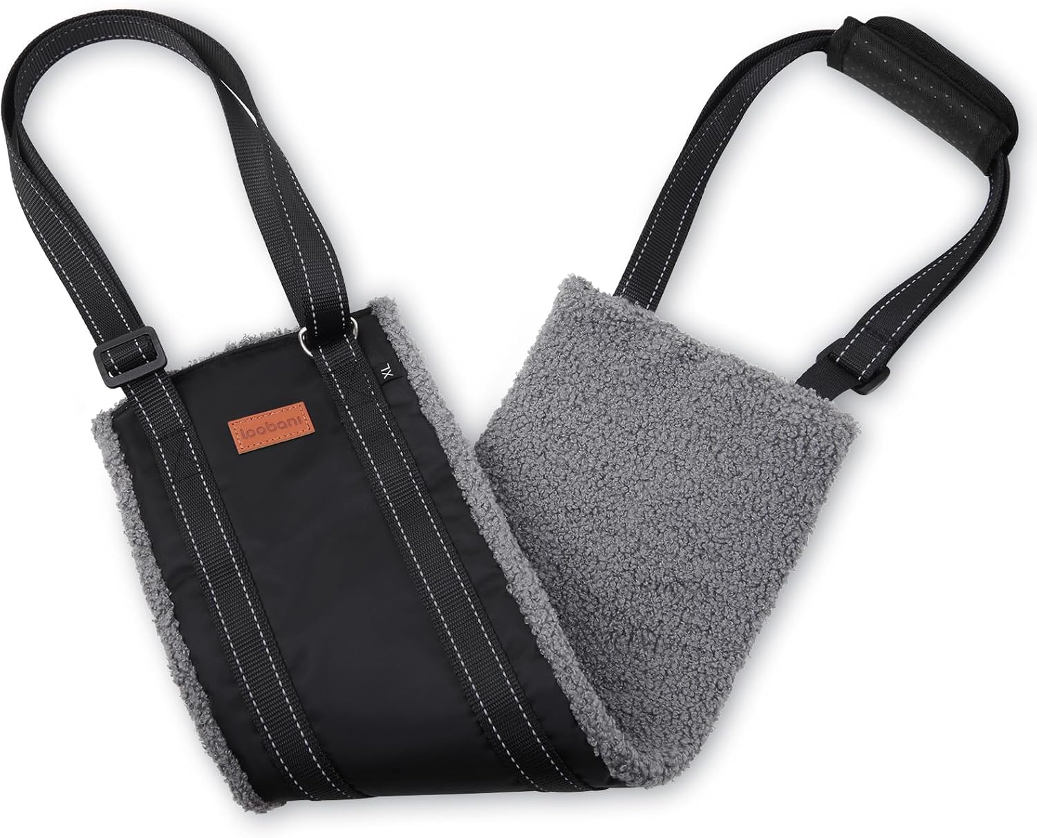 LOOBANI Portable Dog Sling for Back Legs, Hip Support Harness to Help Lift Rear for Canine Aid Old K9 Cruciate Ligament Rehabilitation