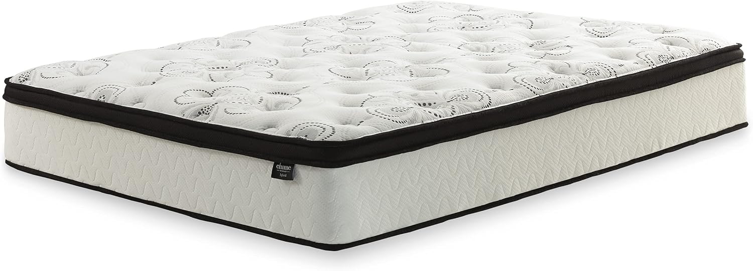 Signature Design by Ashley Chime Hybrid King 12" Mattress with Gel Memory Foam, Medium Firm, Pressure Relief, Fiberglass Free Mattress in a Box