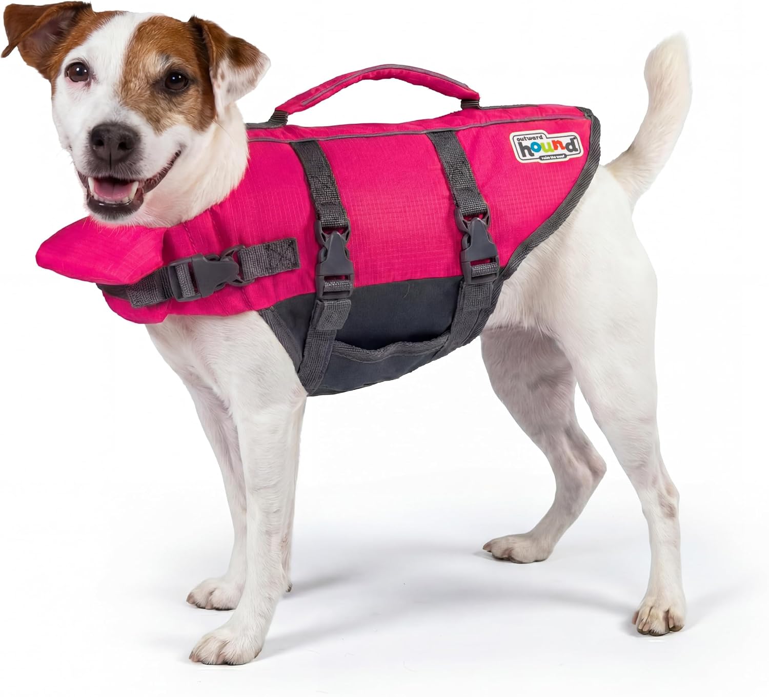 Outward Hound Granby Splash Orange Dog Life Jacket, Large