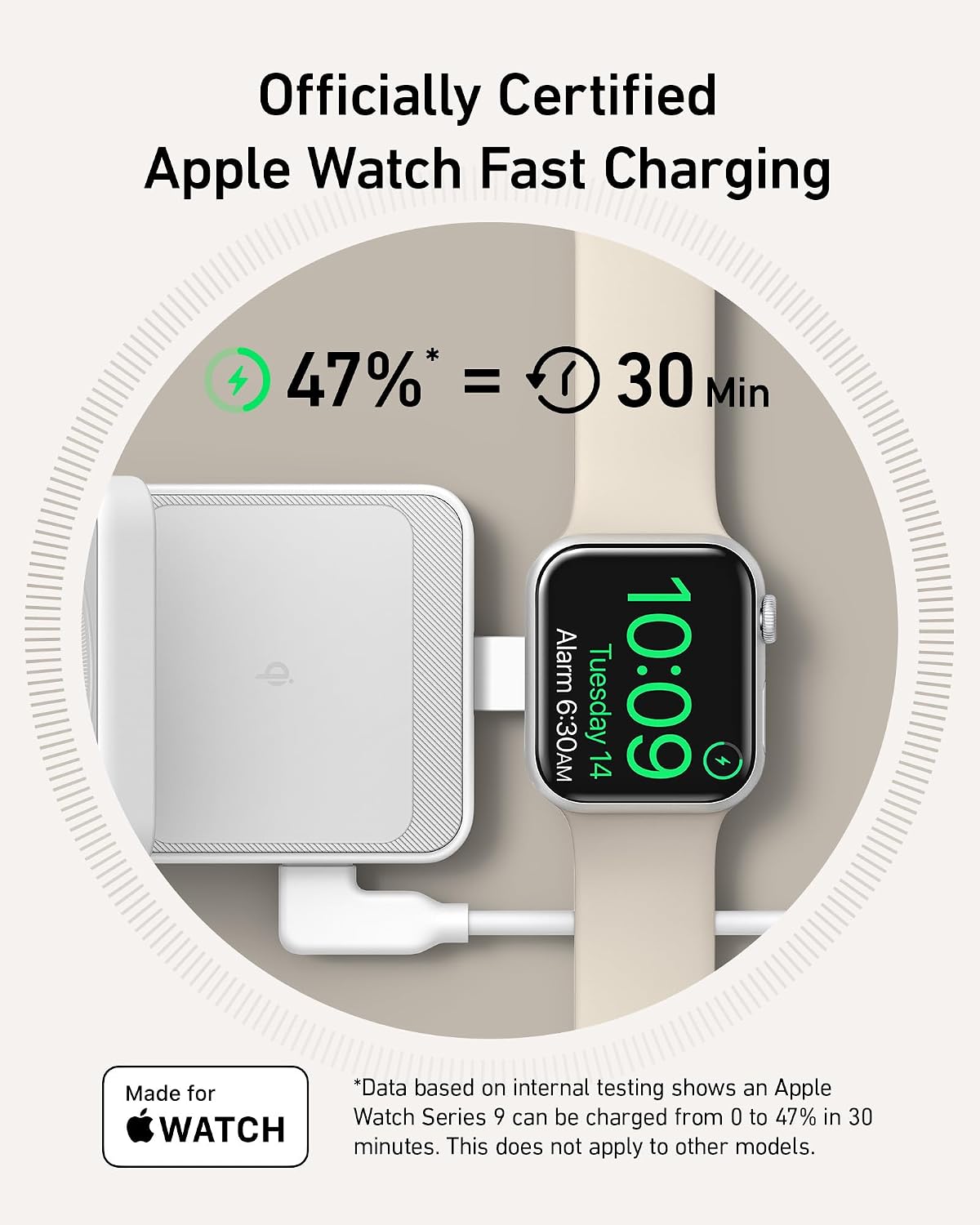 Anker MagGo 3-in-1 MagSafe Compatible Qi2 15W Foldable Charging Station | Qi2 Certified Wireless Charging Stand, for iPhone 17 / 16 / 15 / 14 Series, AirPods, Apple Watch Ultra (Adapter Included)