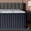 Signature Design by Ashley Firm Luxe 2.0 15 Inch Breathable Gel Latex Memory Foam Hybrid Mattress with Edge Support for Cool Sleep and Pressure Relief, Queen, Fiberglass-Free, Mattress in A Box