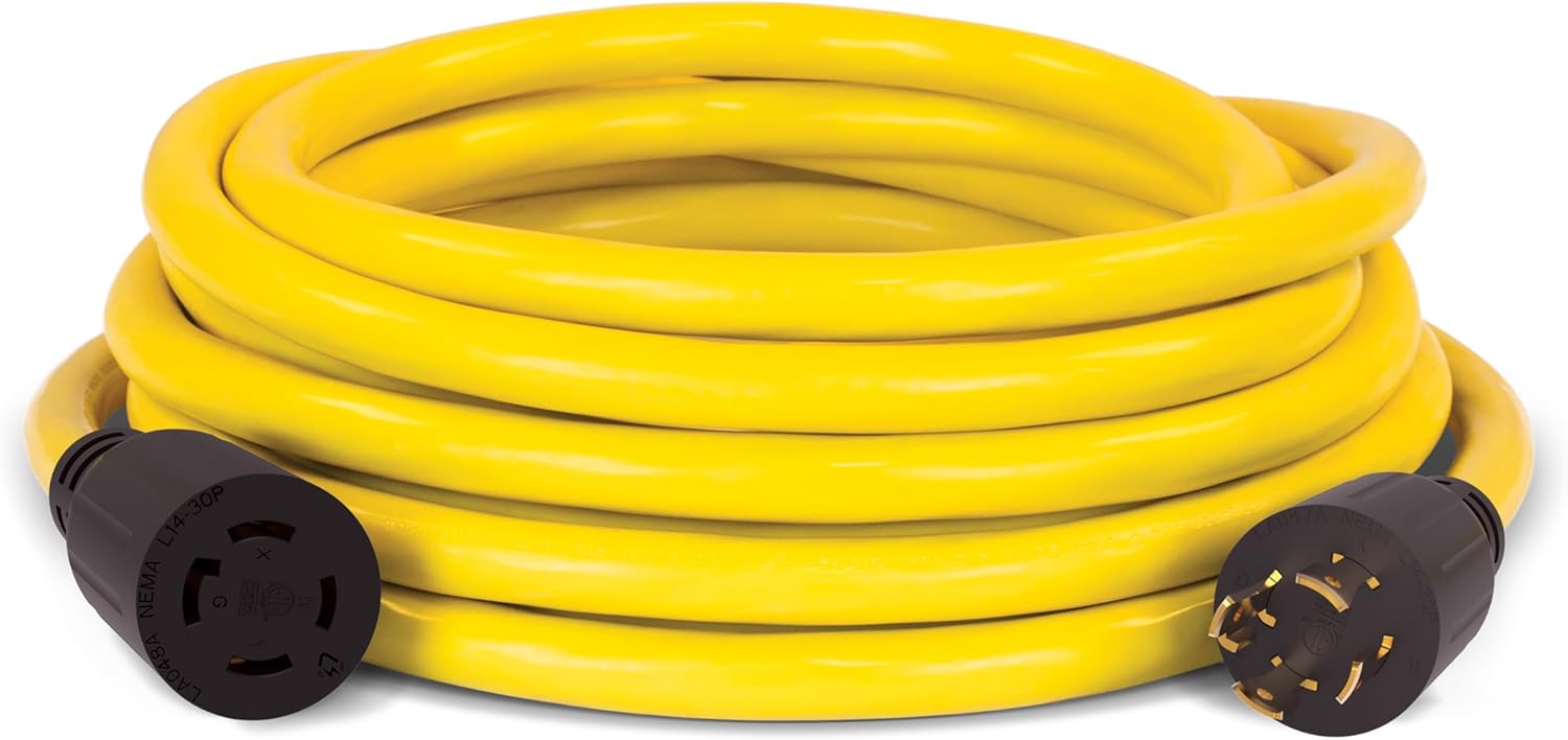 Champion Power Equipment 25-Foot 30-Amp 250-Volt Generator Power Cord for Manual Transfer Switch (L14-30P to L14-30R)