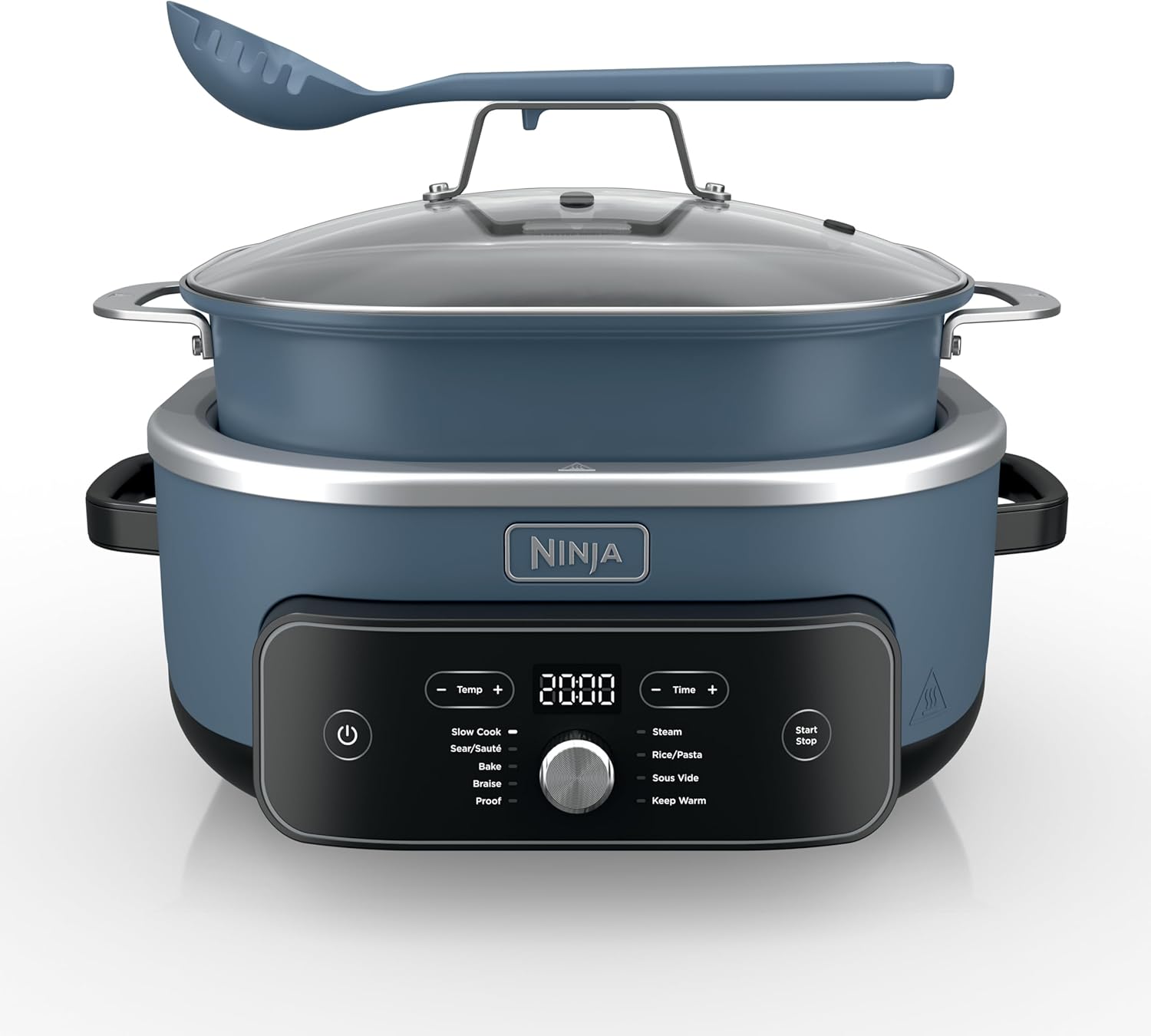 Ninja MC2001 PossibleCooker PRO Plus, 8.5-QT Multicooker, 9 Functions, Slow Cook, Sear, Sauté, Proof, Pasta/Rice, Replace 16 Kitchen Tools, Oven-Safe Ceramic Pot, 1400-Watt, Blue (2026 Release)