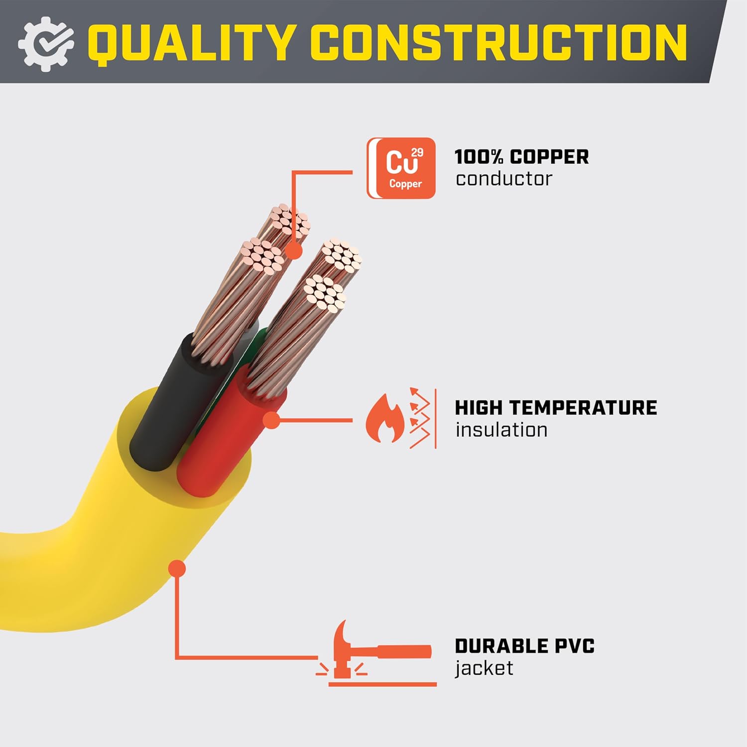 Champion Power Equipment 25-Foot 30-Amp 125/250-Volt Fan-Style Generator Extension Cord (L14-30P to four 5-20R)