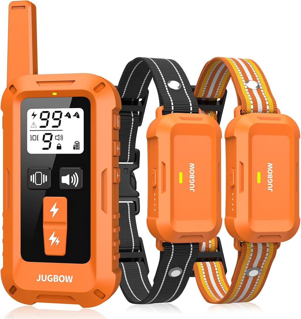 Dog Shock Collar - 4200FT Dog Training Collar with Remote, IPX8 Waterproof Electric Collar with 4 Training Modes, Security Lock, Rechargeable e-Collar for Dogs 10-120lbs