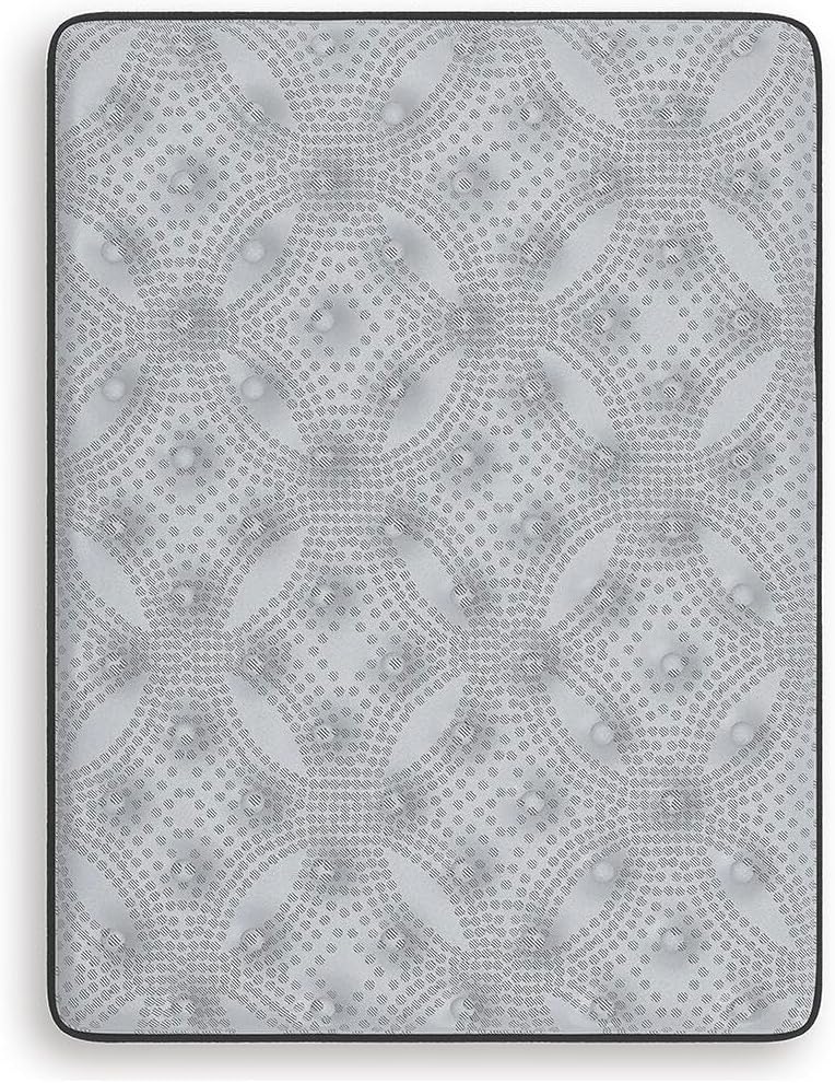 Signature Design by Ashley Comfort Plus 10 Inch Medium Stain Resistant Gel Memory Foam Hybrid Mattress with Edge Support for Cool Sleep and Pressure Relief, Queen, Fiberglass-Free, Mattress in A Box