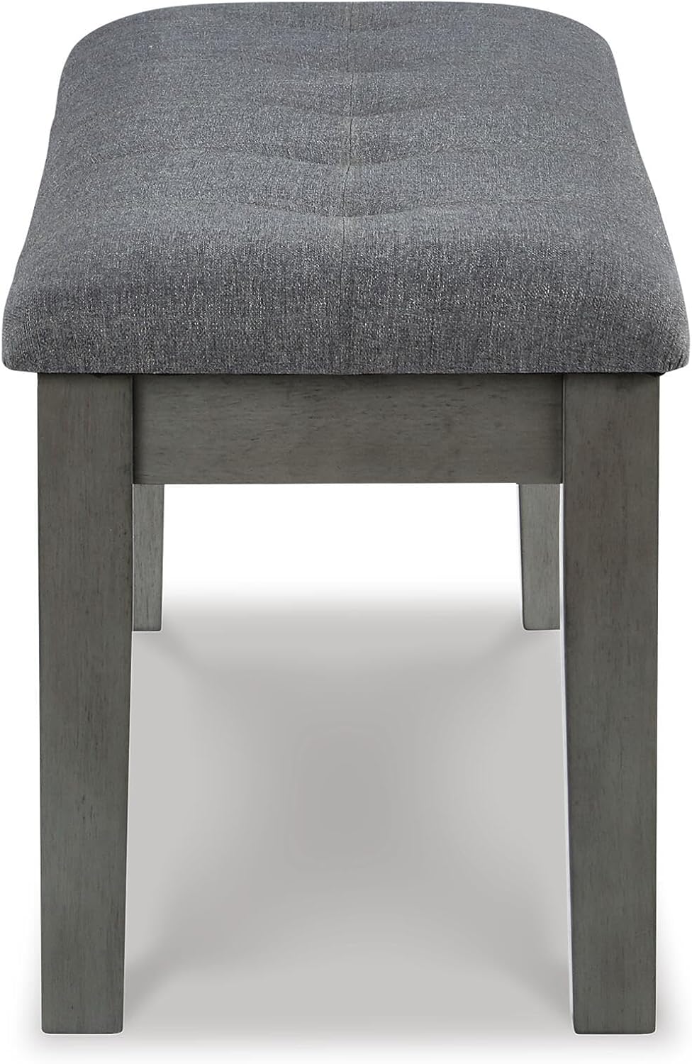 Signature Design by Ashley Hallanden Rustic Tufted Upholstered Dining Room Bench, Gray
