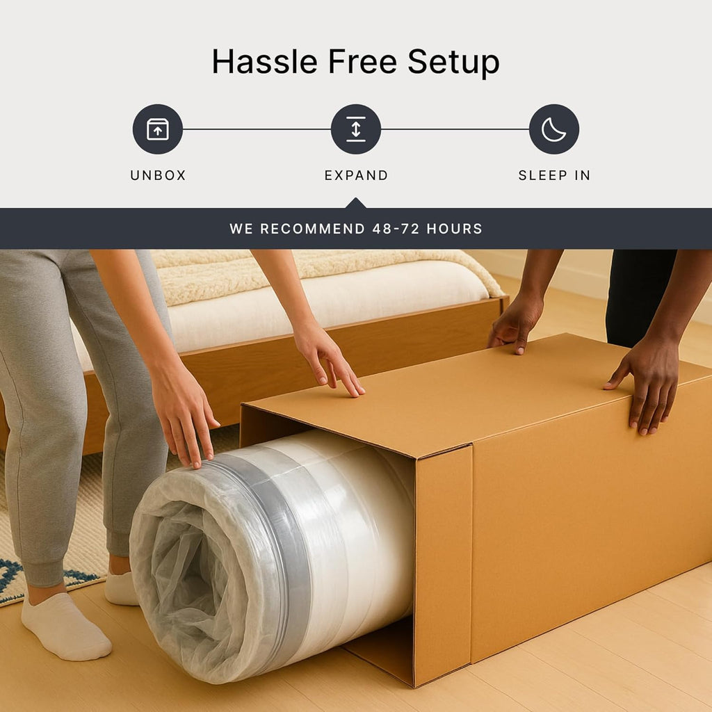 Signature Design by Ashley Chime Memory Foam 12" Twin Mattress with Thick Memory and Support Foam for Pressure Relief, Fiberglass-Free, Mattress In A Box
