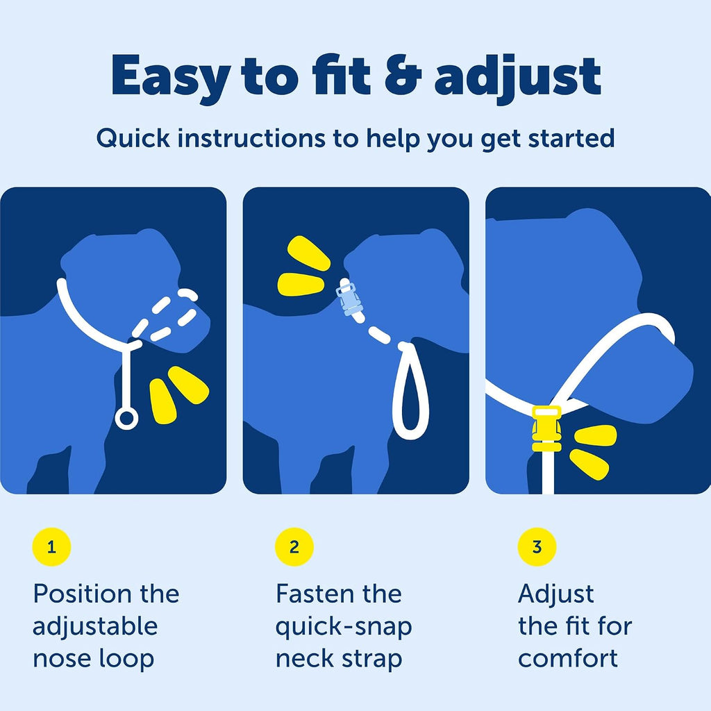 PetSafe Gentle Leader No-Pull Dog Headcollar - The Ultimate Solution to Pulling - Redirects Your Dog's Pulling for Easier Walks - Helps You Regain Control - Large, Black