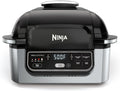 Ninja Foodi Indoor Grill & Air Fryer | 5-in-1 Grill, Air Fry, Roast, Bake, & Dehydrate | Cyclonic Grilling Technology | XL Capacity | Dishwasher Safe Parts | Black/Grey | AG301