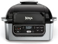 Ninja Foodi Indoor Grill & Air Fryer | 5-in-1 Grill, Air Fry, Roast, Bake, & Dehydrate | Cyclonic Grilling Technology | XL Capacity | Dishwasher Safe Parts | Black/Grey | AG301