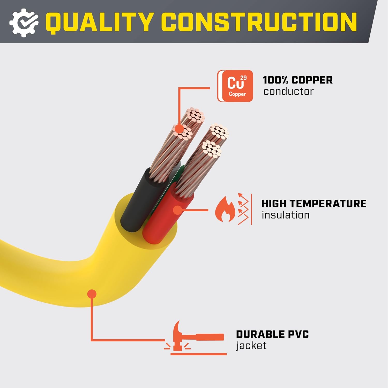 Champion Power Equipment 30-Foot 30-Amp 125-Volt RV Generator Power Cord, (TT-30P to L5-30R)
