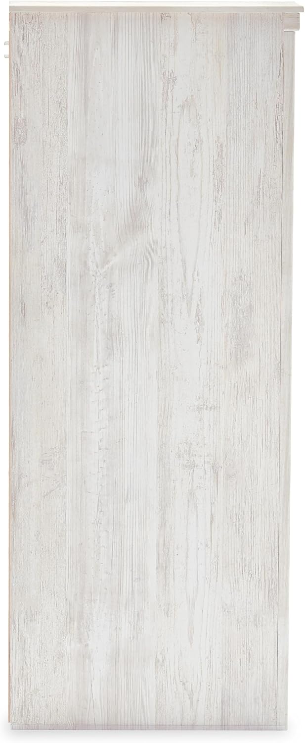 Signature Design by Ashley Paxberry Boho 6 Drawer Dresser, Smooth-gliding Faux Laminate Lined Drawers, Wood, 61.26" W x 15.83" D x 40" H, Whitewash
