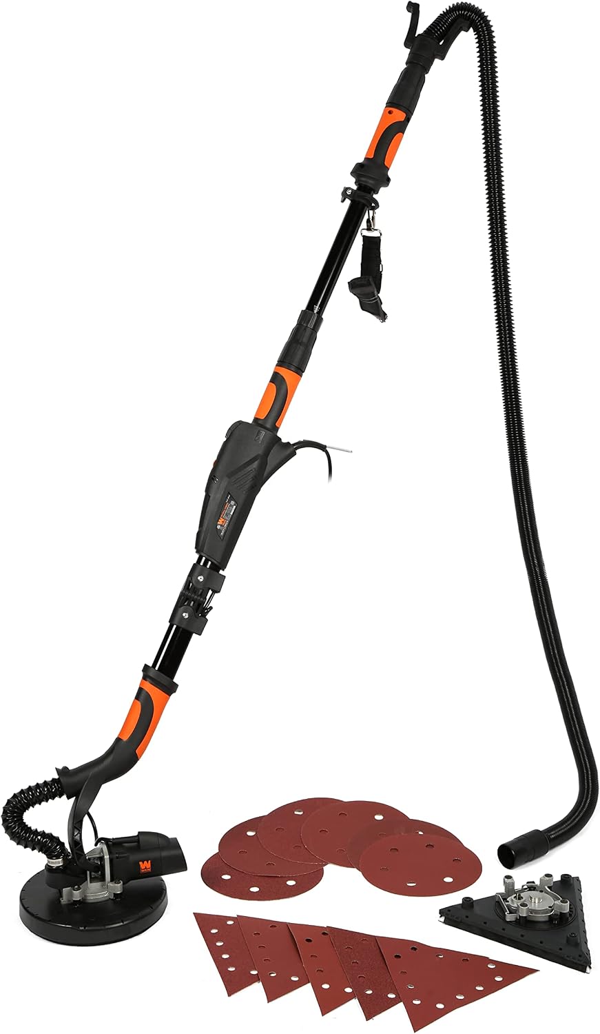 WEN DW5084 5-Amp 2-in-1 Variable Speed Dual-Head Drywall Sander with 15-Foot Dust Hose , Black