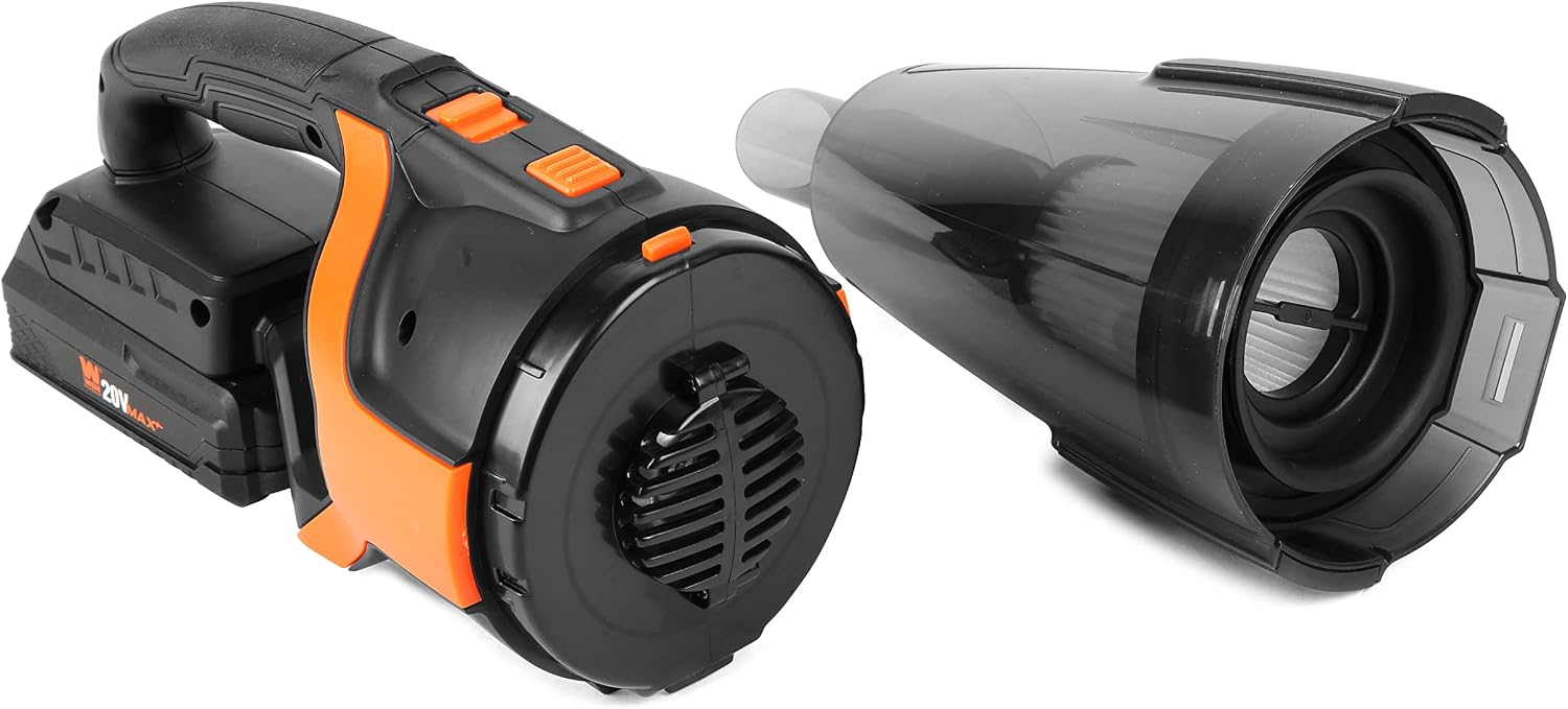 WEN Cordless Vacuum Cleaner, Handheld with 20V Max 2.0 Ah Lithium-Ion Battery and Charger (20861)