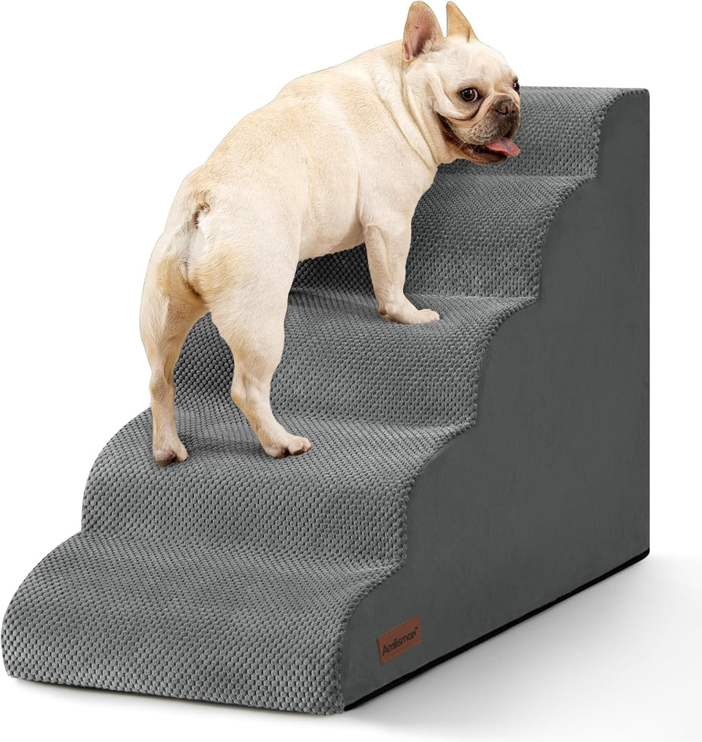 Aodisman Dog Stairs for Small Dogs,3 Step Dog Ramp for Couch and Bed,Pet Stairs with Non-Slip Bottom for Old Cats,Indoor Pet Steps,Comfort,Durable,15.4" H