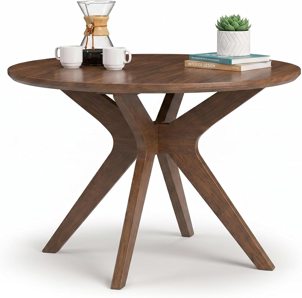 Signature Design by Ashley Lyncott Traditional Round Dining Room Table, Seats up to 4, Brown, 45" W x 29.75" H