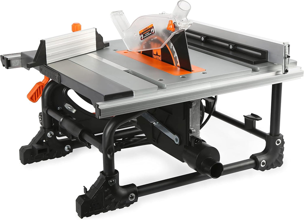 WEN TT0811 11-Amp 8.25-Inch Compact Benchtop Jobsite Table Saw, Black