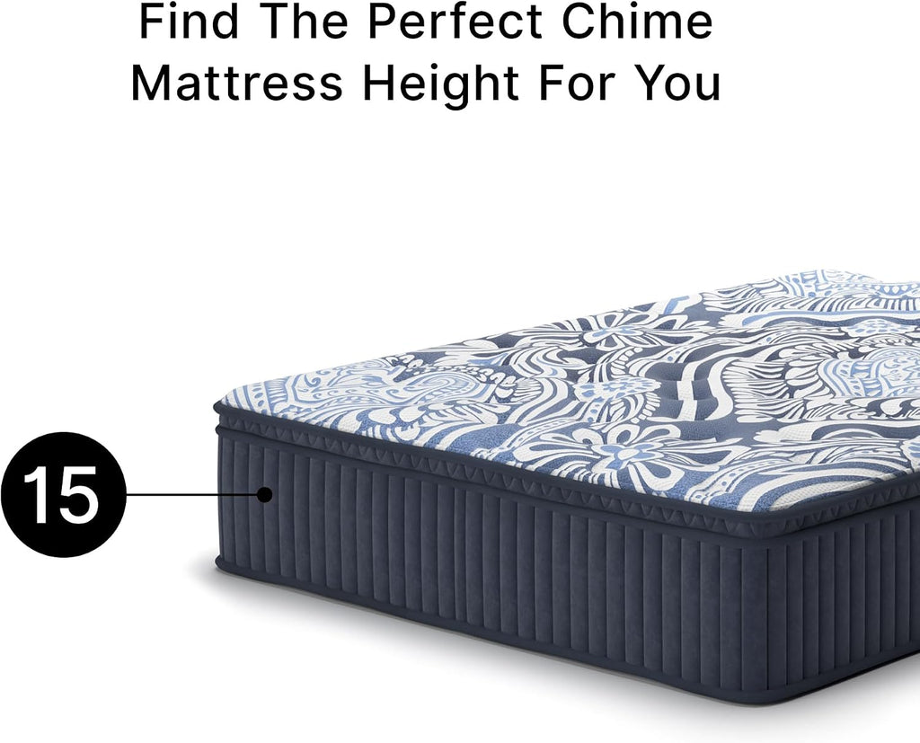 Signature Design by Ashley Plush Luxe 2.0 15 Inch Breathable Gel Latex Memory Foam Hybrid Mattress with Edge Support for Cool Sleep and Pressure Relief, Queen, Fiberglass-Free, Mattress in A Box