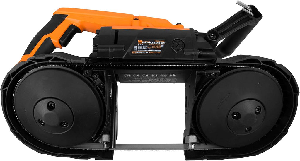 WEN Portable Band Saw for Metal, 10-Amp, Variable Speed, Handheld (94396)