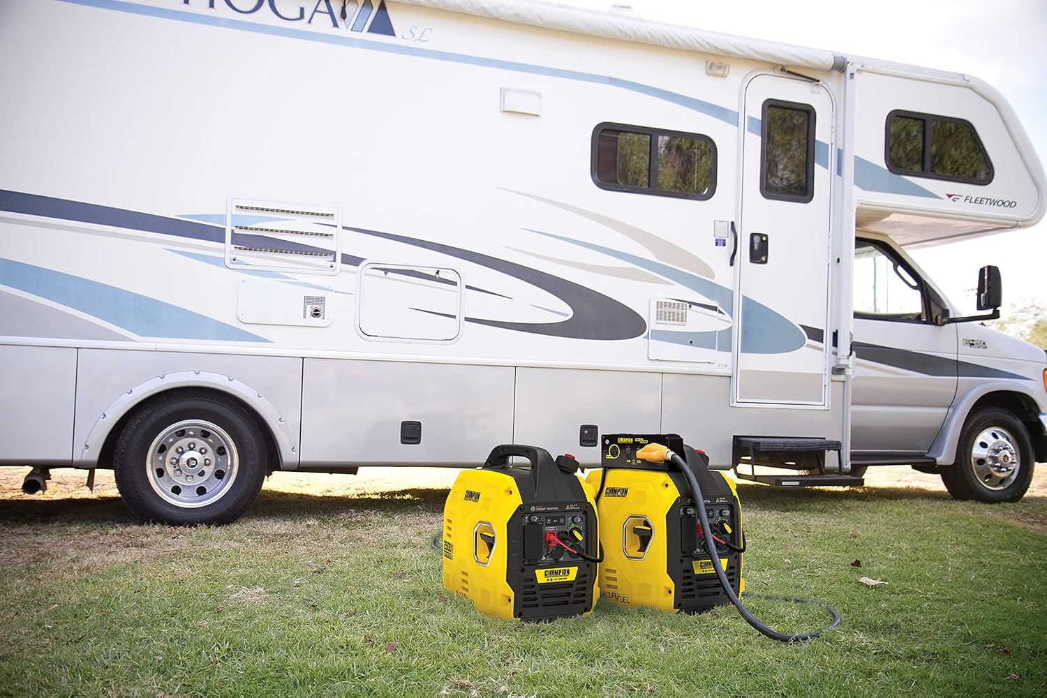 Champion Power Equipment 2500-Watt Dual Fuel Ultralight Portable Inverter Generator with Quiet Technology and CO Shield