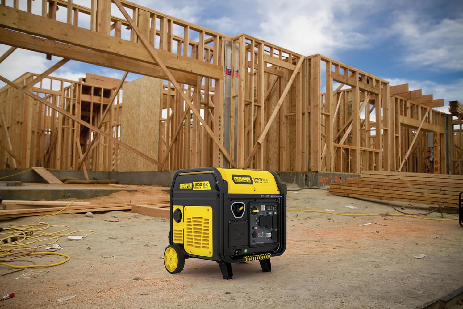 Champion Power Equipment 11,000-Watt Electric Start Dual Fuel Home Backup Portable Inverter Generator with Quiet Technology and Free 3-Year Warranty