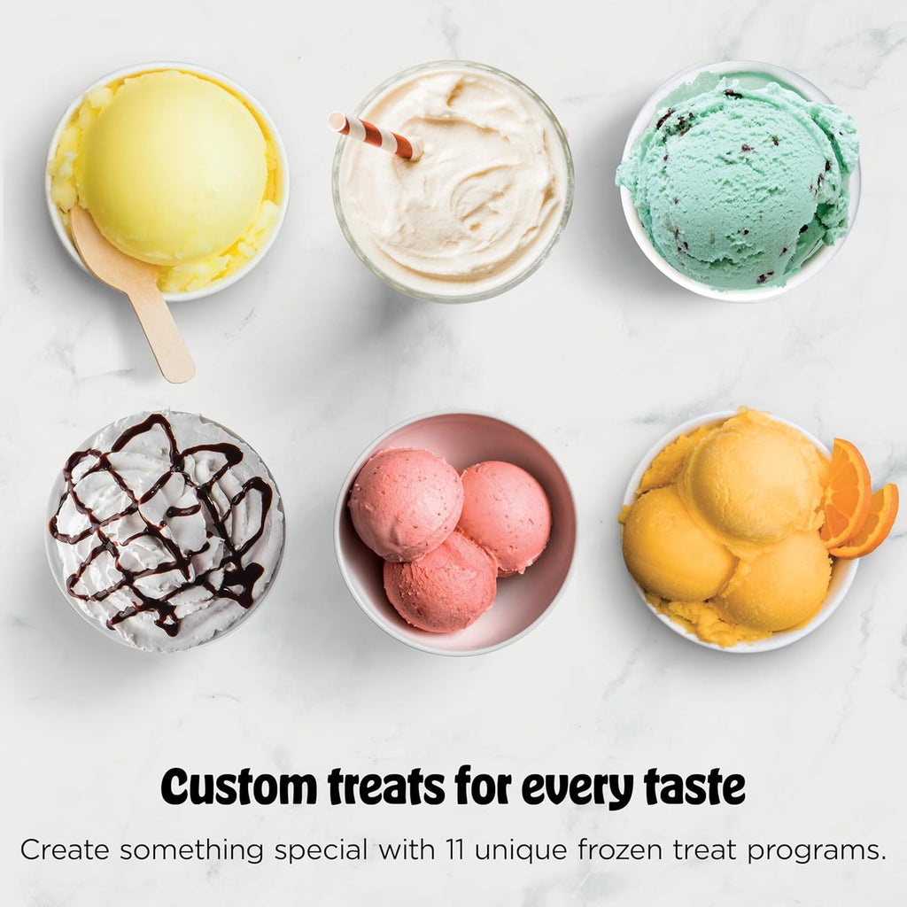 Ninja CREAMi Deluxe Ice Cream Maker | 11-in-1 Create Frozen Desserts, Sorbet, Milkshakes, Yogurt & More | Includes 2 Dishwasher Safe XL 24 Oz. Tubs with storage lids | Blue | NC501ND