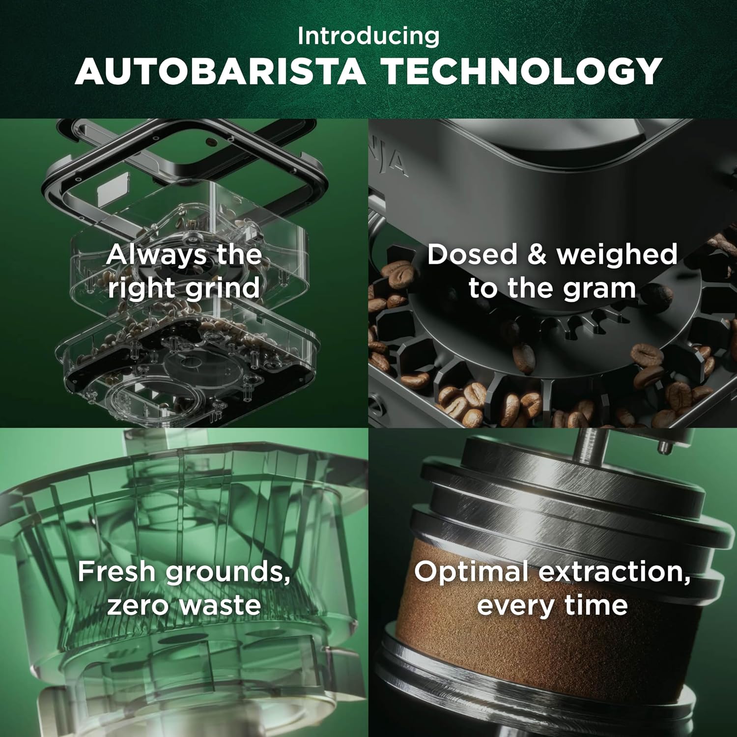 Ninja AutoBarista Fully Automatic Espresso Machine | 10 One Touch Hot & Iced Drink Options, Built-in Coffee Grinder, Milk Frother | Easy Self-Clean | Latte, Cappuccino, Cold Brew – AE1001