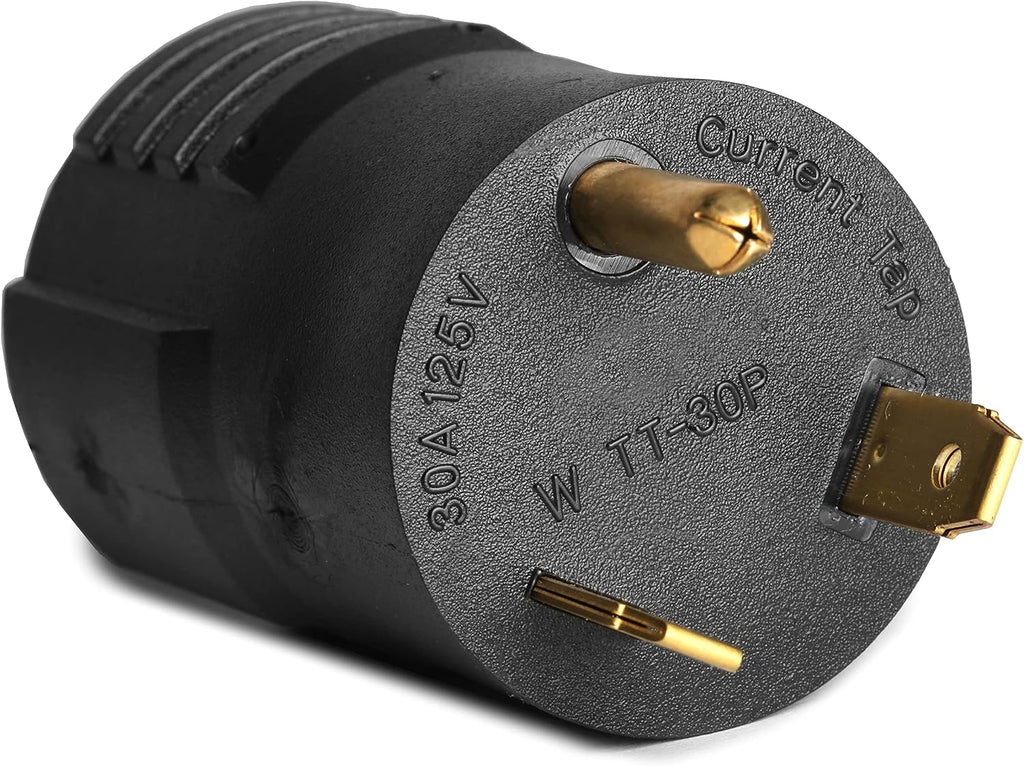 WEN GNA530 TT-30P RV Plug to NEMA L5-30R Twist-Lock Outlet 120V 30-Amp 3600-Watt Adapter