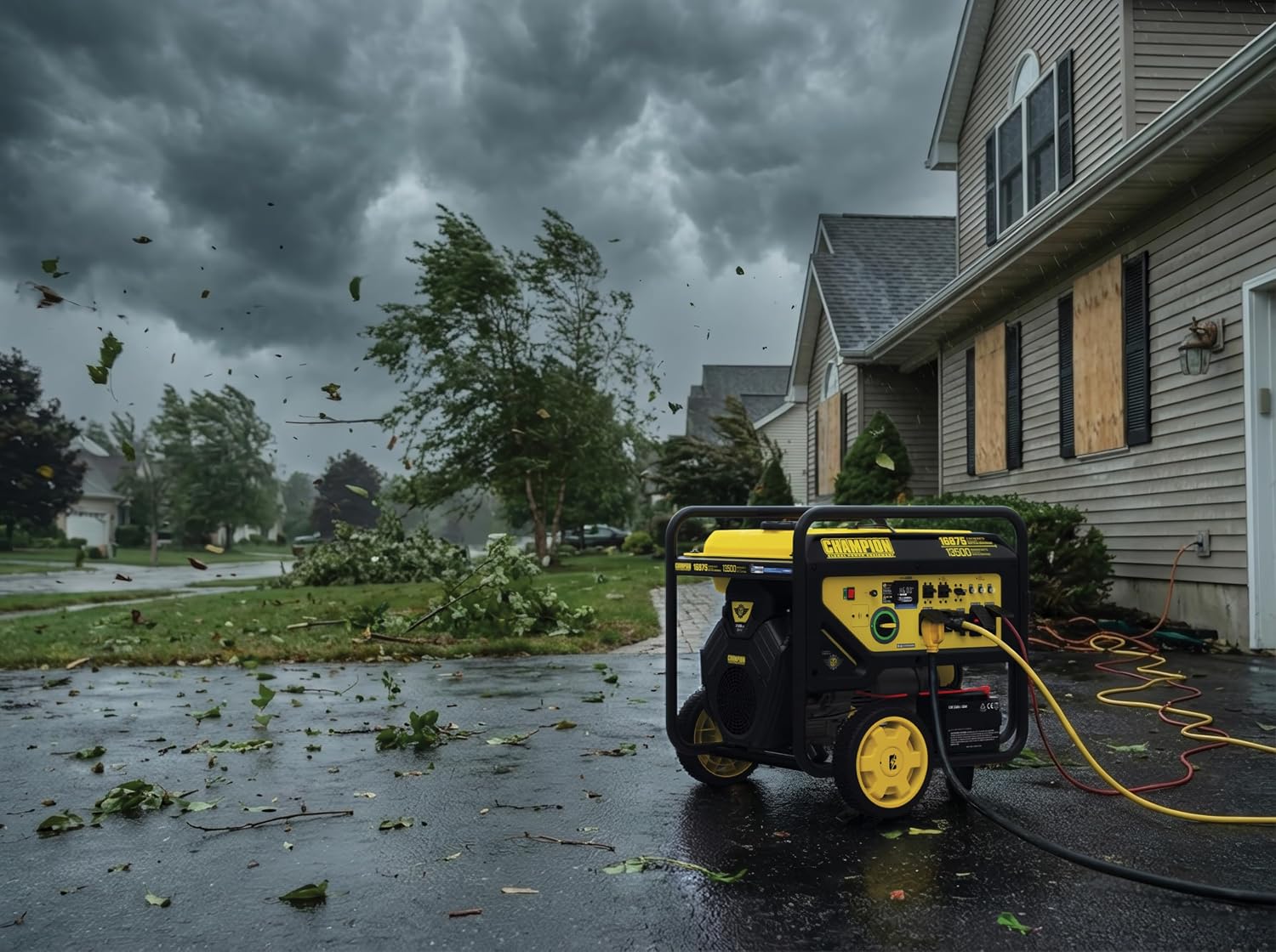 Champion Power Equipment 16,875-Watt Electric Start Home Backup Portable Generator with Free 3-Year Warranty