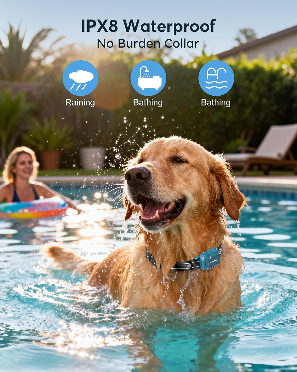 Dog Shock Collar - 4200FT Dog Training Collar with Remote, IPX8 Waterproof Electric Collar with 4 Training Modes, Security Lock, Rechargeable e-Collar for Dogs 10-120lbs