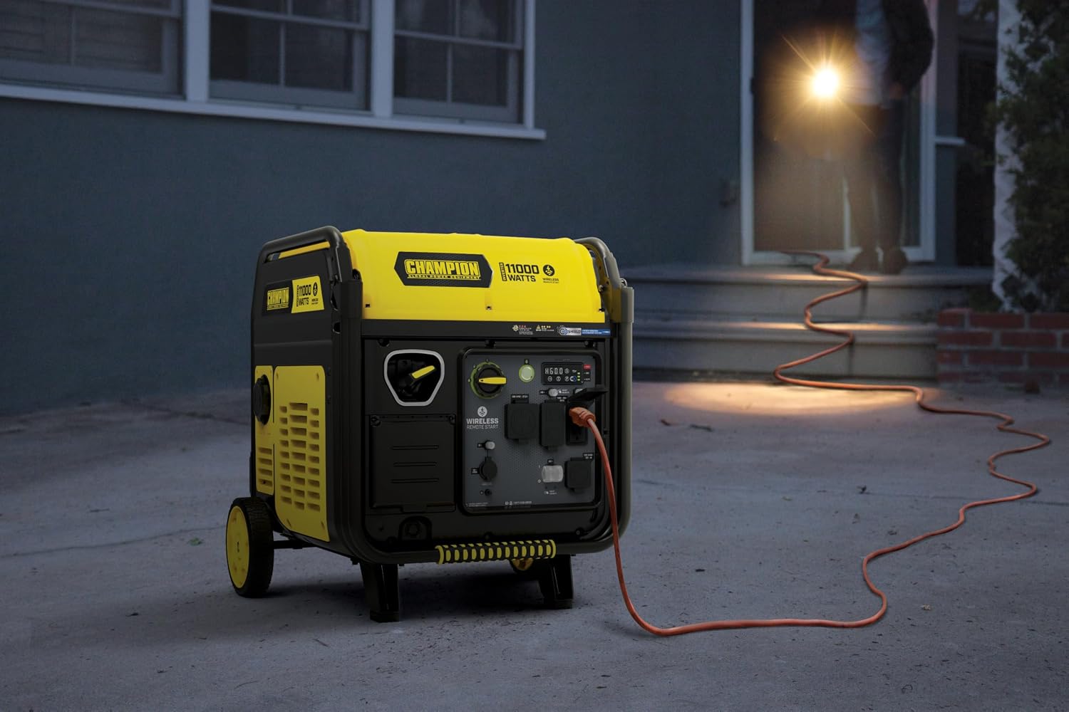 Champion Power Equipment 11,000-Watt Wireless Remote Start Home Backup Portable Inverter Generator with Quiet Technology and Free 3-Year Warranty