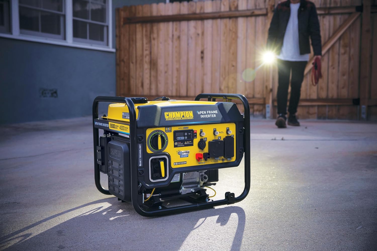 Champion Power Equipment 5500-Watt RV Ready Portable Generator | Open Frame Inverter, Quiet Technology, 3-Year Warranty, CARB Compliant